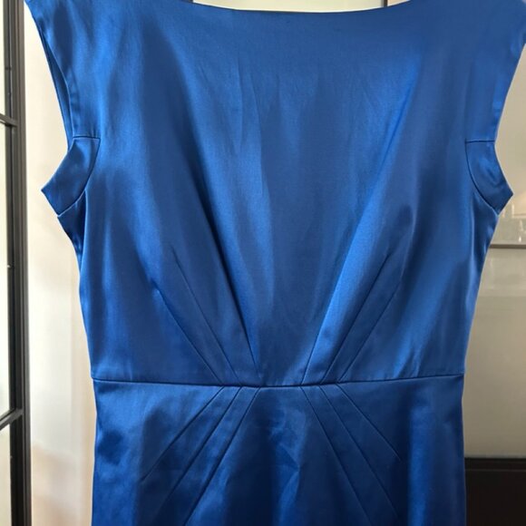 Club Monaco Rosie Sheath / Midi Dress in Cobalt Blue, Size 4 - Picture 4 of 5